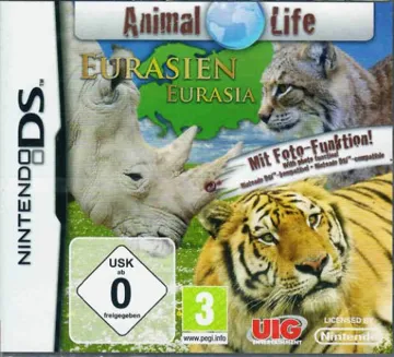 Animal Life - Eurasia (Europe) (En,Fr,De,Es,It) (NDSi Enhanced) box cover front